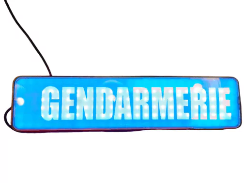 Pare soleil lumineux gendarmerie